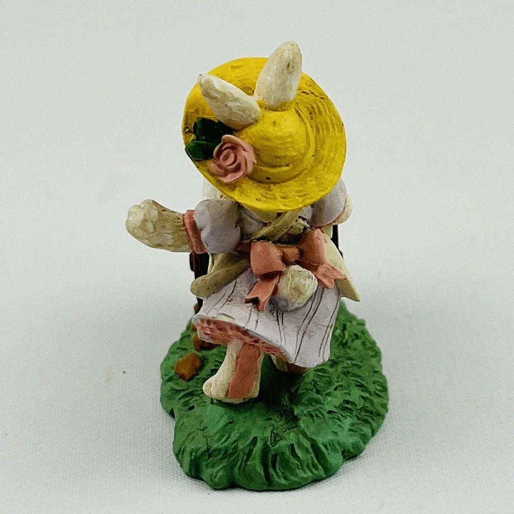 Cottontail Lane Bunny & Garden Cart Figurine Easter Resin Midwest Cannon Falls‎